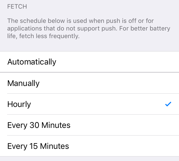 iOS fetch hourly